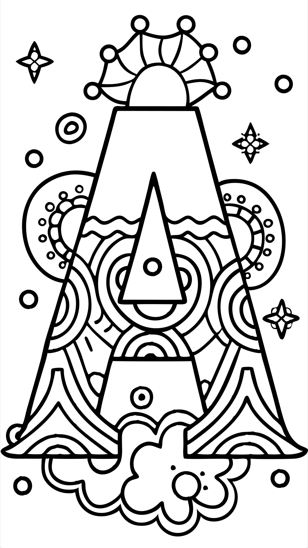 coloring pages of letter a